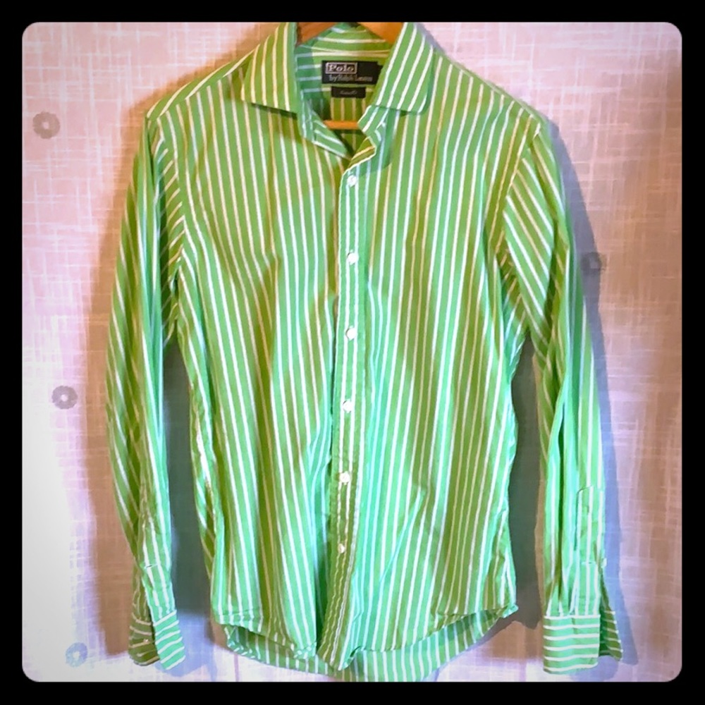 Light green Men’s button up by Ralph Lauren